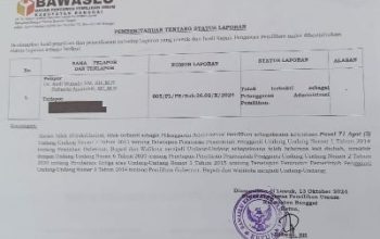 Bawaslu Banggai Putuskan, Laporan Tim Hukum Anti-Bali Kepada AT-FM dan 24 Camat Tidak Terbukti