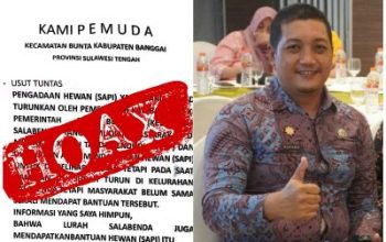 Kadis Peternakan Banggai, Bantah Isu Bantuan Sapi di Kelurahan Salabenda Kecamatan Bunta