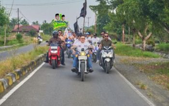 Ratusan Pendukung Ikuti Konvoi AT-FM di Toili, Prediksi Unggul di Pilkada Banggai 2024