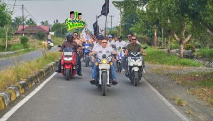 Ratusan Pendukung Ikuti Konvoi AT-FM di Toili, Prediksi Unggul di Pilkada Banggai 2024