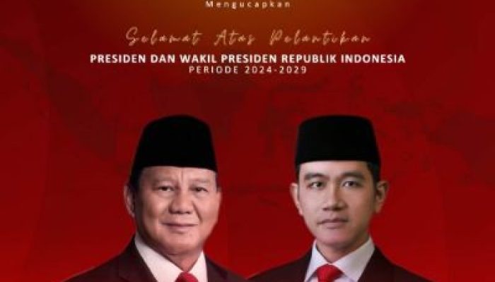 KPU Morowali Utara, Mengucapkan Selamat Atas Dilantiknya Presiden dan Wakil Presiden Republik Indonesia Periode 2024-2029