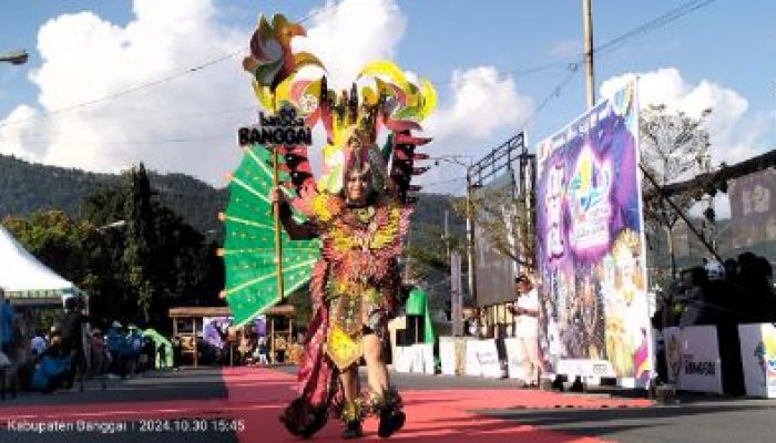 Festival Teluk Lalong 2024, Dispar Banggai Gelar Karnaval Kostum Daur Ulang Dengan Sentuhan Kearifan Lokal