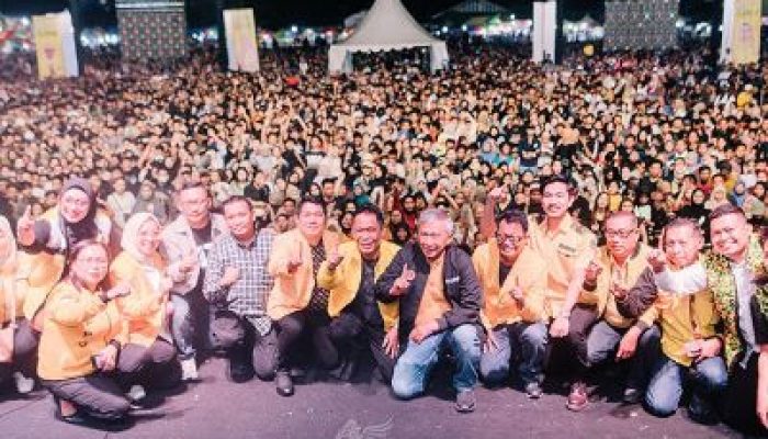 HUT ke-60 Partai Golkar Dipusatkan di Toili, Puluhan Ribu Warga Memadati Lapangan Marga Kencana