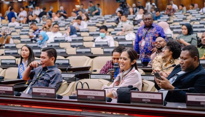 Hari Ini, Febriyanthi Hongkiriwang Bersama Senator Lainnya Resmi Di Lantik Sebagai Anggota DPD RI