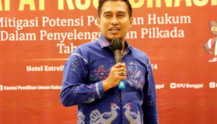 Kedatangan Ketua KPU RI Mochammad Afifuddin, Menambah Spirit Bagi Jajaran KPU Banggai