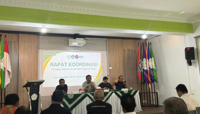 Dipimpin Rektor, Unismuh Luwuk Gelar Rakor Persiapan Akreditasi Institusi Perguruan Tinggi