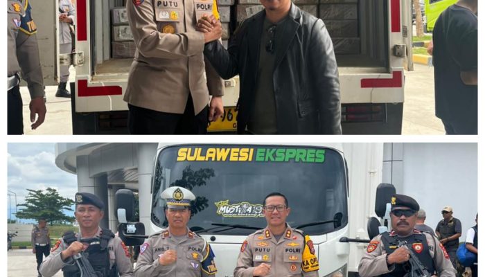 Surat Suara Pilkada 2024 Diterima KPU Banggai, Pengawalan Ketat Dari Kapolres
