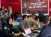 Polda Sulteng Gelar Donor Darah Peringati HUT Ke-73 Humas Polri