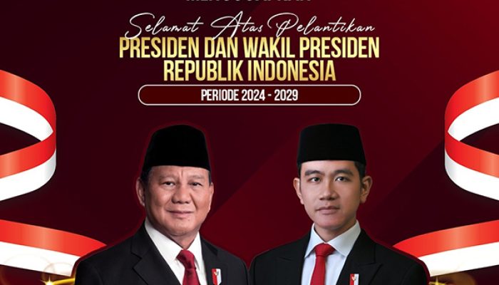 Keluarga Besar KPU Tojo Una-Una Mengucapkan Selamat Atas Pelantikan Presiden dan Wakil Presiden Republik Indonesia Periode 2024 – 2029