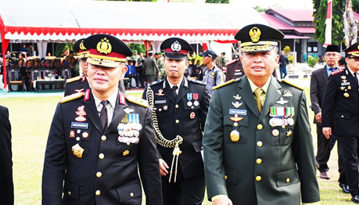 Kapolda Sulteng Hadiri Upacara HUT TNI Ke-79, Simbol Sinergitas TNI-Polri