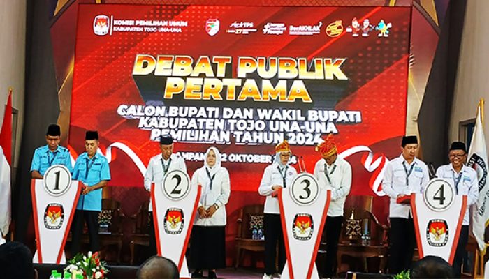Dinamika Pentas Debat Pertama Kandidat Paslon Pilkada Tojo Una-Una 2024