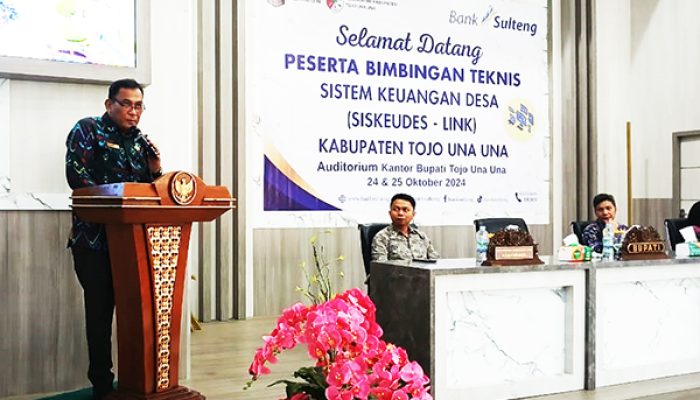 KOLABORASI PEMDA TOJO UNA-UNA DENGAN BPD SULTENG GELAR BIMTEK SISKEUDES-LINK