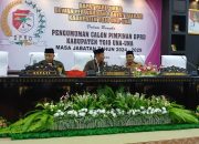 Bupati Hadiri Rapat Paripurna Pengumuman Calon Pimpinan Definitif DPRD Tojo Una-Una 2024-2029