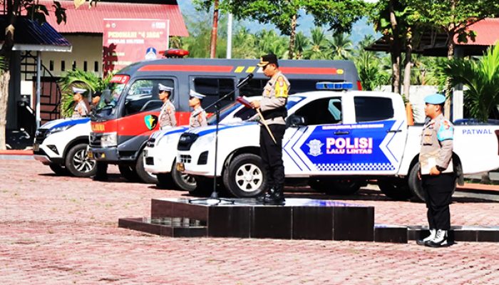 Kapolres Tojo Una-Una Pimpin Apel Gelar Pasukan Zebra Tinombala 2024