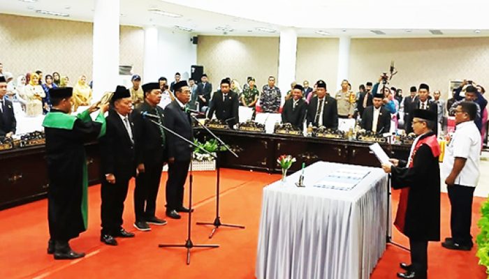 Rapat Paripurna Terbuka DPRD, Peresmian Dan Pengucapan Sumpah Janji Ketua Dan Wakil Ketua DPRD Kabupaten Tojo Una-Una Masa Jabatan 2024-2029