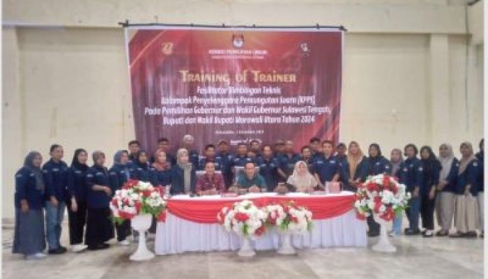 KPU Morowali Utara, Siapkan KPPS Melalui Training of Training