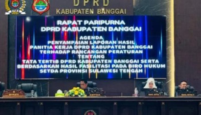 DPRD Banggai Gelar Rapat Paripurna Bahas Penyempurnaan Tata Tertib DPRD