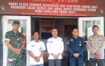 Pengamanan Ketat Tahapan Pemilihan di Morowali Utara, TNI-Polri Jaga Gudang Logistik KPU