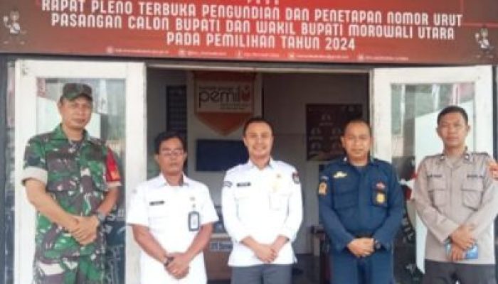 Pengamanan Ketat Tahapan Pemilihan di Morowali Utara, TNI-Polri Jaga Gudang Logistik KPU