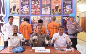 Polres Morowali Utara Ungkap 3 Kasus Narkoba Dalam Ops Pekat II, 11 Paket Sabu Disita
