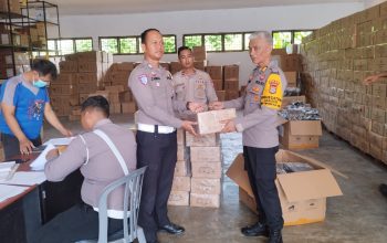 Satgas Banops OMPT Salurkan Logistik Petugas Pengamanan TPS