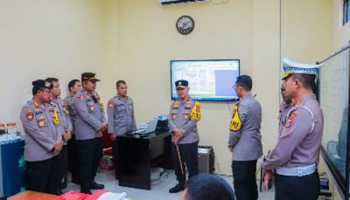 Kapolda Sulteng Cek Posko OMP Tinombala Polres Banggai