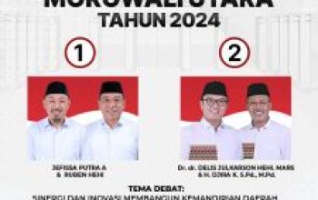Saksikan Debat Publik Kedua Pasangan Calon Bupati dan Wakil Bupati Morowali Utara, Pilkada 2024
