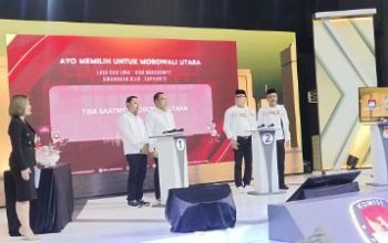 Debat Kedua Kandidat Bupati dan Wakil Bupati Morut, Pertarungan Gagasan Demi Pembangunan Daerah