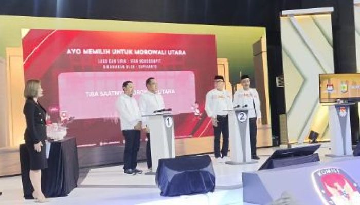 Debat Kedua Kandidat Bupati dan Wakil Bupati Morut, Pertarungan Gagasan Demi Pembangunan Daerah
