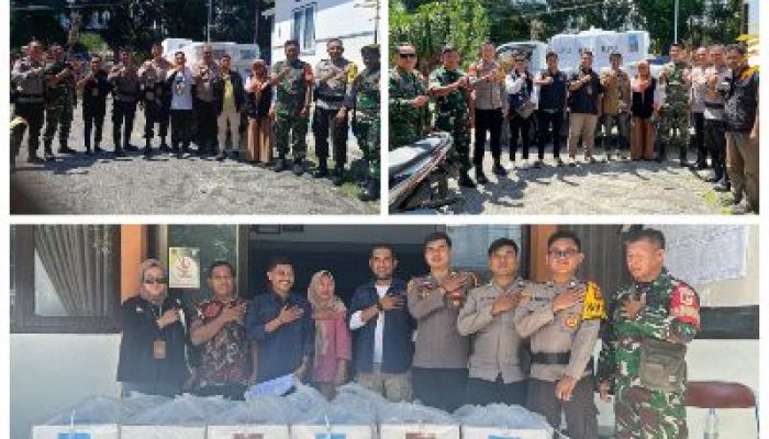 Polres Banggai, Kawal Ketat Pengembalian Kotak Hasil Suara ke PPK
