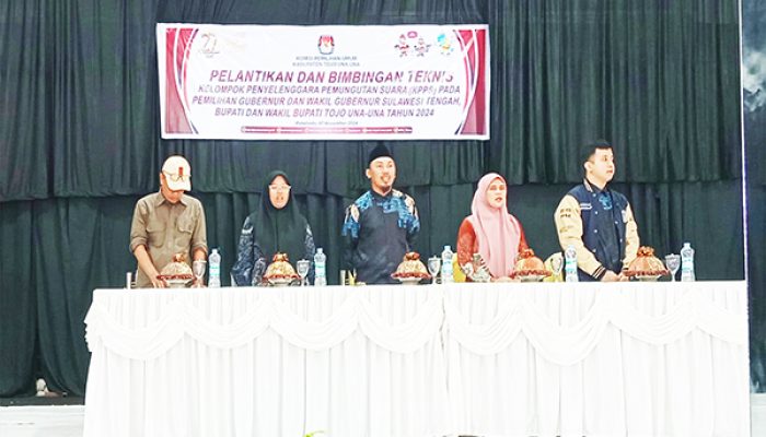 Ketua PPK Ratolindo Gelar Pelantikan dan Bimtek KPPS se-Kecamatan Ratolindo