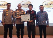 Raih Nilai 87,20 Zona Hijau, Kapolres Banggai Terima Penghargaan Dari Ombudsman RI