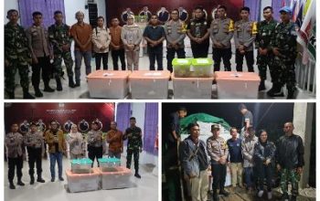 Rekapitulasi Usai, Polisi Kawal Pergeseran Kotak Suara dari PPK ke KPU Banggai
