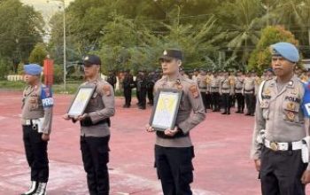 Kapolres Bangkep Pimpin Upacara PTDH Dua Anggota Polri, Akibat Pelanggaran Diskresi