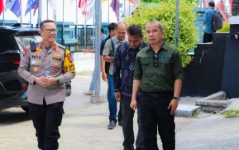 Kapolres Banggai Bersama Ketua KPU, Lakukan Koordinasi Hingga Cek Pengamanan Gudang KPU