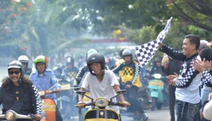 Polda Sulteng Gelar Palu Vespa Brotherhood 2024, Pererat Silaturahmi dan Kepedulian Sosial