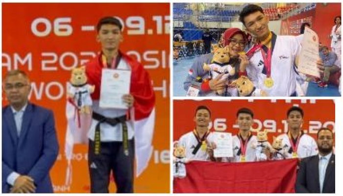 Berlaga di Vietnam 2024 Asian Open Police Taekwondo Championsip, Atlit Polda Sulteng Sumbang 2 Emas 1 Perunggu