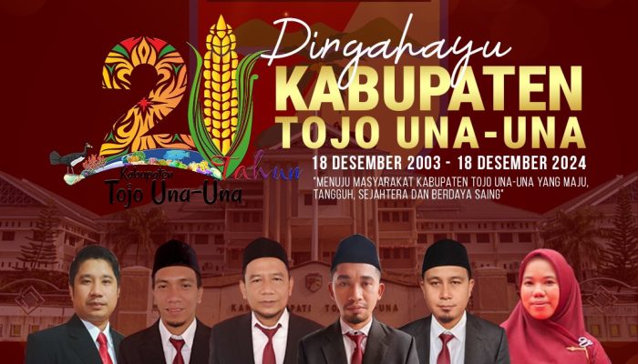 Ucapan Komisi Pemilihan Umum Dirgahayu HUT Tojo Una Una ke 21 Tahun 2024