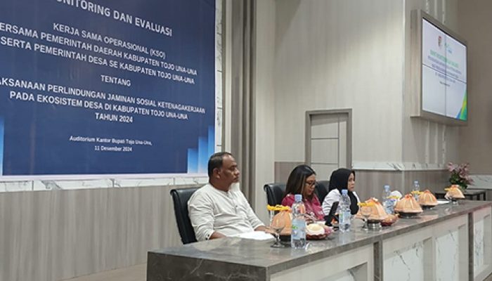 Pemda Tojo Una-Una Menggelar Kegiatan Monitoring dan Evaluasi Perlindungan Pekerja Ekosistem Desa Kabupaten Tojo Una-Una