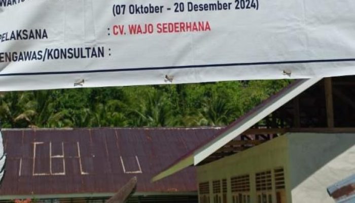 Masyarakat Desa Tangkop Keluhkan Proyek Di SDN Tangkop Yang Amburadul