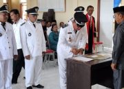Camat Liang Lantik PJ Kades Tomboniki,Kades Bajo,Kades Popidolon,Kades Boyomoute.