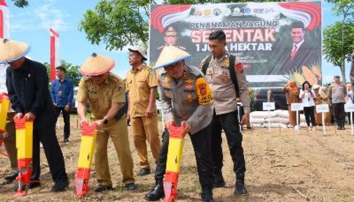 Dukung Swasembada Pangan, Polda Sulteng Targetkan Penanaman Jagung Seluas 55 Ribu Hektar