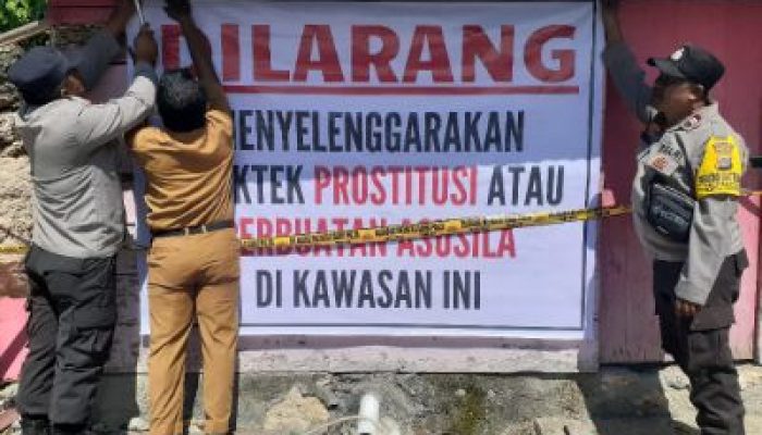 Diduga Tempat Prostitusi, Polres Banggai Tutup Rumah Pijat Tanjungsari