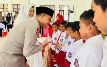 Kapolres Banggai Santuni Anak Tahfidz Al-Ma’un : Berbagi Kebahagiaan Isra Miraj
