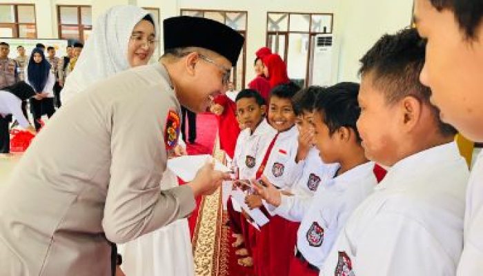 Kapolres Banggai Santuni Anak Tahfidz Al-Ma’un : Berbagi Kebahagiaan Isra Miraj