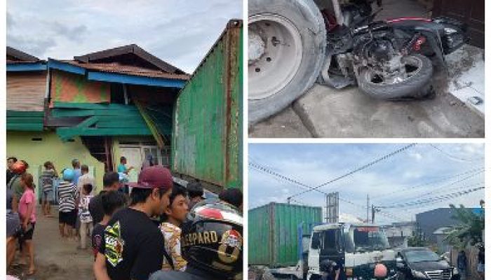 Ini Penjelasan Kasat Lantas Polres Banggai Terkait Tronton Gagal Nanjak dan Tabrak Rumah Warga di Luwuk