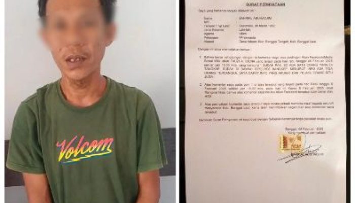 Satreskrim Polres Bangkep, Amankan 2 Pemilik Akun Facebook Penyebar Hoax