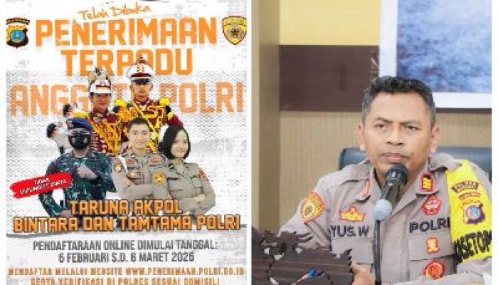 Polres Banggai Buka Rekrutmen Calon Anggota Polri, Ada Jalur Khusus Disabilitas