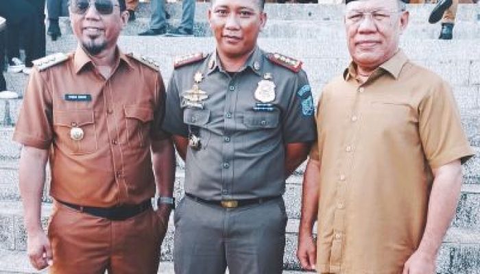Kasat Pol PP Dan Damkar Bangkep, Hadiri Apel Perpisahan Bersama PJ Ihsan Basir, SH. LLM
