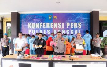 Kurang Dari 2 Bulan, Polres Banggai Ringkus 20 Tersangka Narkotika